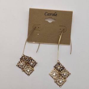 Carole Gold-tone Dangle Earrings